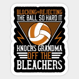 The Ball So Hard, It Knocks Krandma Off The Bleaches Sticker